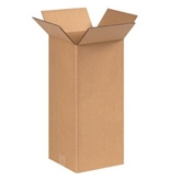 8" x 8" x 18" Tall Corrugated Boxes (Bundle of 25)