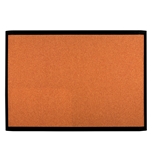 Quartet Cork Bulletin Board, 17 x 23 Inches, Black Frame  - MHOB1723-BK