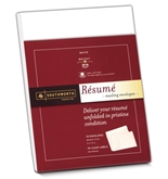 Southworth Resume Envelopes (9x12 Inches) and labels, 25% Cotton, 24 , White, 25 Count Envelopes and 25 Count Labels
