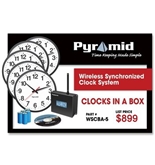 Pyramid&#146;s Clocks in a Box Analog Bundle - Wireless Synchronized Clock System