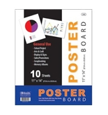 BAZIC 11" X 14" White Poster Board (10/Pack) (310190)