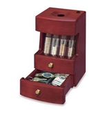 Deluxe Caddy Valet Solid Wood Motorized Coin Sorter