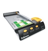 Fellowes Electron Small Office Trimmer - 4 x Blade(s) - Cuts 10 Sheet - 12- Cutting Length - Metal Bas