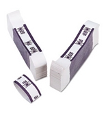 PMC55026 Color-Coded Kraft Currency Straps Dollar Bill, $50 Self-Adhesive