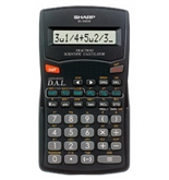 Sharp EL-500WWBK Fraction Calculator with Advanced Direct Algebraic Logic