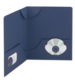 Smead Lockit Two-Pocket Folders, Linen Stock, Letter Size, Dark Blue, 25 per Box (87970)