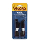 Velcro Velstrap Cinch Straps, 18 x 1 Inches, Black, 2 Pack (90107)