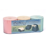 Zip Notes Note Refill Roll, 150 Feet, Tan/Pink/Blue, 3 Pack (0099)