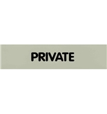 Garvey Engraved Style Plastic Signs 098004 Private - Grey
