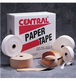 1" x 500' White Central - 140 GSO Light-Duty Paper Tape (30 Per Case)