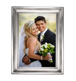 Lawrence Frames Brushed Pewter 4 by 6 Metal Picture Frame