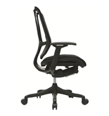 Nefil 4100FBLK Office Chair in Black Fabric and Black Frame