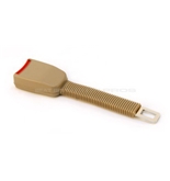 8" Rigid Car Seat Belt Extender - Beige - Type A (7/8" wide metal tongue) - Buckles Right In!