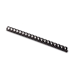 Fellowes Plastic Comb Binding Spines, 1/2 Inch Diameter, Black, 90 Sheets, 100 Pack - 52326