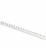 Fellowes Plastic Comb Binding Spines, 1/2 Inch Diameter, White, 90 Sheets, 100 Pack - 52372