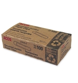 Acco Brands, Inc. Recycled Paper Clips,No 4, 1-13/23" Size,Jumbo,100/Box