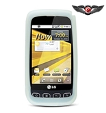 Eagle Cell SCLGLS670S11 Barely There Slim and Soft Skin Case for LG Optimus S/Optimus U/Optimus V LS670 - T-Clear