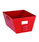 STEELMASTER Storage Tub with Locker Design, 7.5 x 12.43 x 11.44 Inches, Red (20610007)