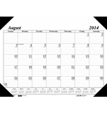 House of Doolittle 17 Month Economy Academic Refillable Desk Pad Calendar August 2014 to December 2015, 22 x 17 Inches Recycled Materials (HOD128)