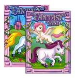 FANTASY LAND FOIL & EMBOSSED Coloring & Activity Book