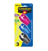 BAZIC Single Hole Sharpener with Receptacle (3/pack)