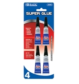 BAZIC 3g / 0.10 Oz. Super Glue (4/Pack)