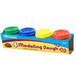 BAZIC 2 Oz. Multi Color Modeling Dough (4/Pack)