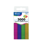 BAZIC 3000 Ct. Standard (26/6) Metallic Color Staples