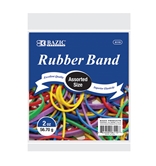 BAZIC 2 Oz./ 56.70 g Assorted Sizes and Colors Rubber Bands