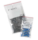 4 Mil Minigrip® White Block Reclosable Poly Bags w/Hang Holes