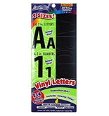 ArtSkills Adhesive Vinyl Letters and Numbers, 2"" and 1"" Assortment, Black, 210-Count - PA-1210