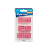 Paper Mate Pink Pearl Premium Erasers, 3 Pack, Large (70501)