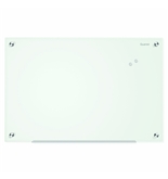 Quartet Infinity Glass Magnetic Marker Board, 6 x 4 Feet, White Surface, Frameless
