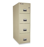 Sentry 4T3131 4 Drawer 31" Deep Fire And Water Resistant Vertical Letter File