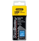 Stanley Hand Tools TRA706T 3/8"" Sharp Shooter® Narrow Crown H-D Staples 1,000 Count 