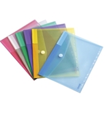 Poly Envelopes -Letter Size-Assorted Colors- 12 Pak