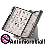 Antimicrobial Tarifold Desktop Organizer Starter Set with 10 Black Pockets