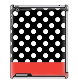 Uncommon LLC Stripe Dots Tomato Deflector Hard Case for iPad 2/3/4 (C0010-GD)