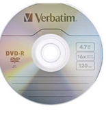 Verbatim DVD-R 4.7GB 16X with Branded Surface - 10pk Bulk Box, Pack of 10, Minimum Qty. 6 - 97957