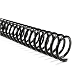 Akiles 10mm 36" Length Plastic Spiral Coil Bindings 4:1 Pitch (100 Pcs), Black