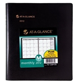 AT-A-GLANCE Plus Monthly Planner, 6 x 9 Inches, Black, 2012 (70-120P-05)
