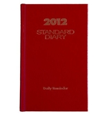 AT-A-GLANCE Standard Diary, Recycled Daily Reminder, Red, 2012 (SD385-13)