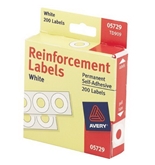 Avery(R) Self-Adhesive Reinforcements, White, Pack Of 200