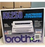 Brother AX-250 Electronic Typewriter With Key Cover NEW