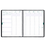 Blueline Weekly Academic Planner, July 2012 - July 2013, Twin-Wire, 11 x 8.5-Inches, Black, 1 Planner