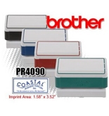 Brother PR4090B6P model PR4090 Pre-inked Stamp for use with Brother Stampcreator Pro System SC-2000,Box of 6 40X90MM, Black