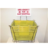Garvey BSKT-40915 Stand and Sign Sets - Yellow