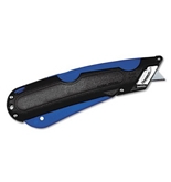 COSCO : Box Cutter Knife with Shielded Blade, Black/Blue - Sold as 2 Packs of - 1 Total of 2 Each