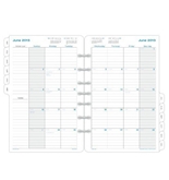 Day-Timer Simply Stated 2-Page-Per-Month Desk Calendar Refill with Tabs, Sunday Start, January - Decem