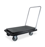 Deflect-O CRT530004 Heavy Duty Platform Cart-300 Lb. Capacity, Black